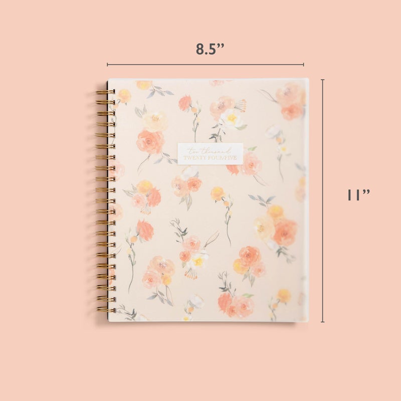 Blue Sky Life Note It for 2024-2025 Academic Year Weekly and Monthly Planner, 8.5â€ x 11â€, Clear Cover, Wirebound, Hannah (142588-A25) - Image 5